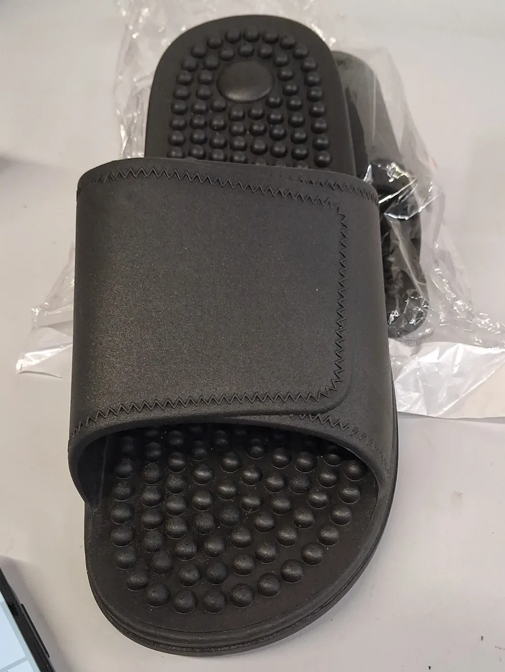 NWT Mens Health Foot Massage Slippers Acupressure Point Magnet Therapy